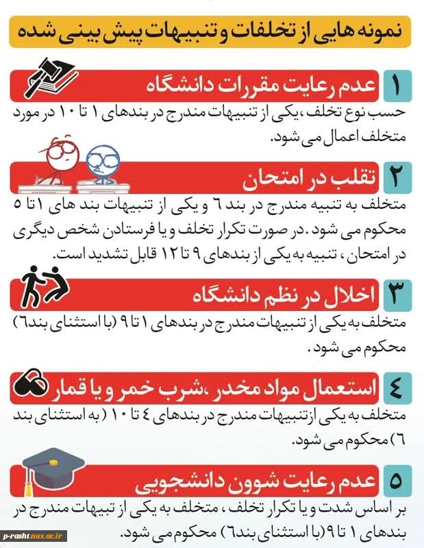 نکات مهم آموزشی و انظباطی  5