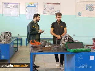 نخستین دوره مسابقه علمی دانشجویان رشته مکانیک خودرو به صورت استانی در آموزشکده ملی مهارت پسران رستم آباد برگزار شد 11