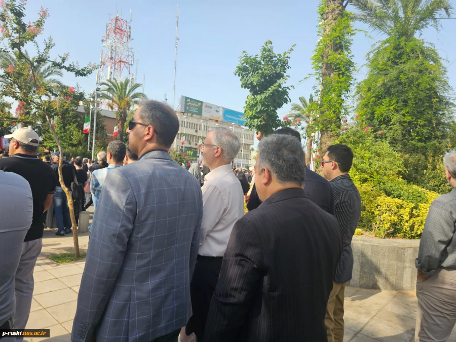 وداع دانشگاهیان دانشگاه ملی مهارت واحد استان گیلان با پیکر شهدای گیلان در تجاوز اخیر رژیم غاصب صهیونیستی به کشورمان 5