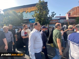 وداع دانشگاهیان دانشگاه ملی مهارت واحد استان گیلان با پیکر شهدای گیلان در تجاوز اخیر رژیم غاصب صهیونیستی به کشورمان 6